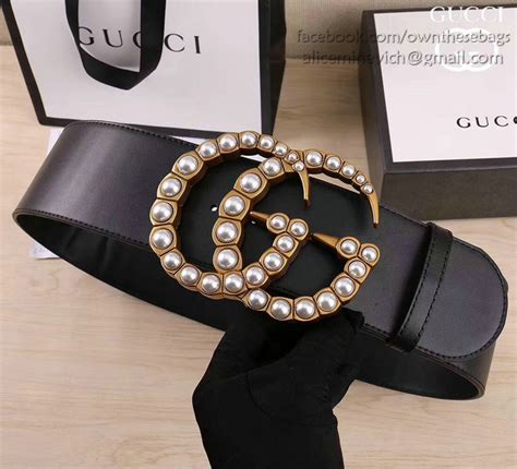 fake pearl gucci belt|gucci belt double g buckle.